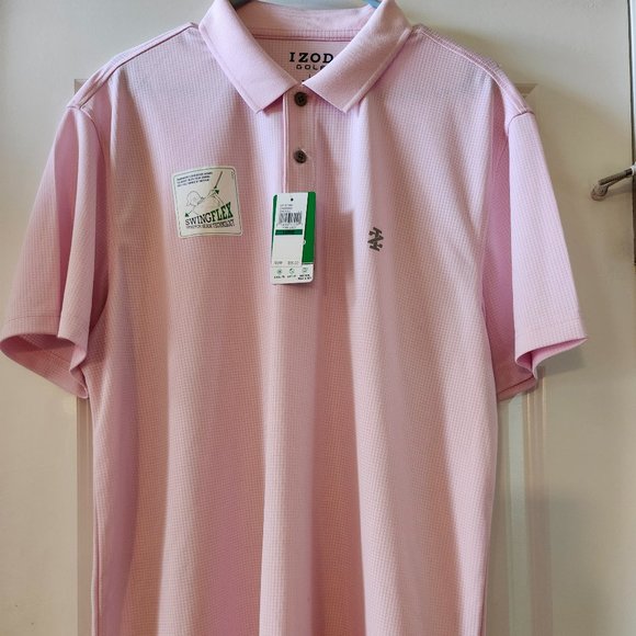Izod Other - NWT IZOD Men's Light Pink Polo Golf Shirt - Size L